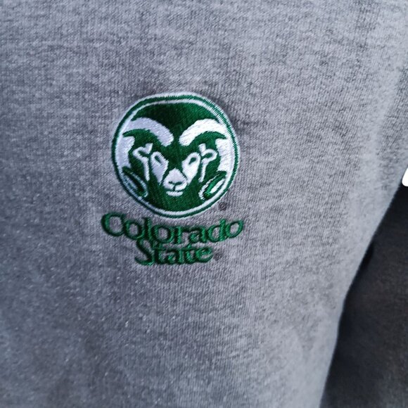Men's Medium Sweatshirt Colorado State Rams University Cutter & Buck Y2K Vtg - Picture 3 of 5